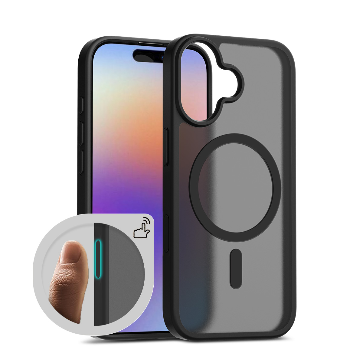 Magnetic Matte Case for iPhone 17 Pro Max/16/15 Pro Max/14 - Shockproof Skin-Feel Protective Cover